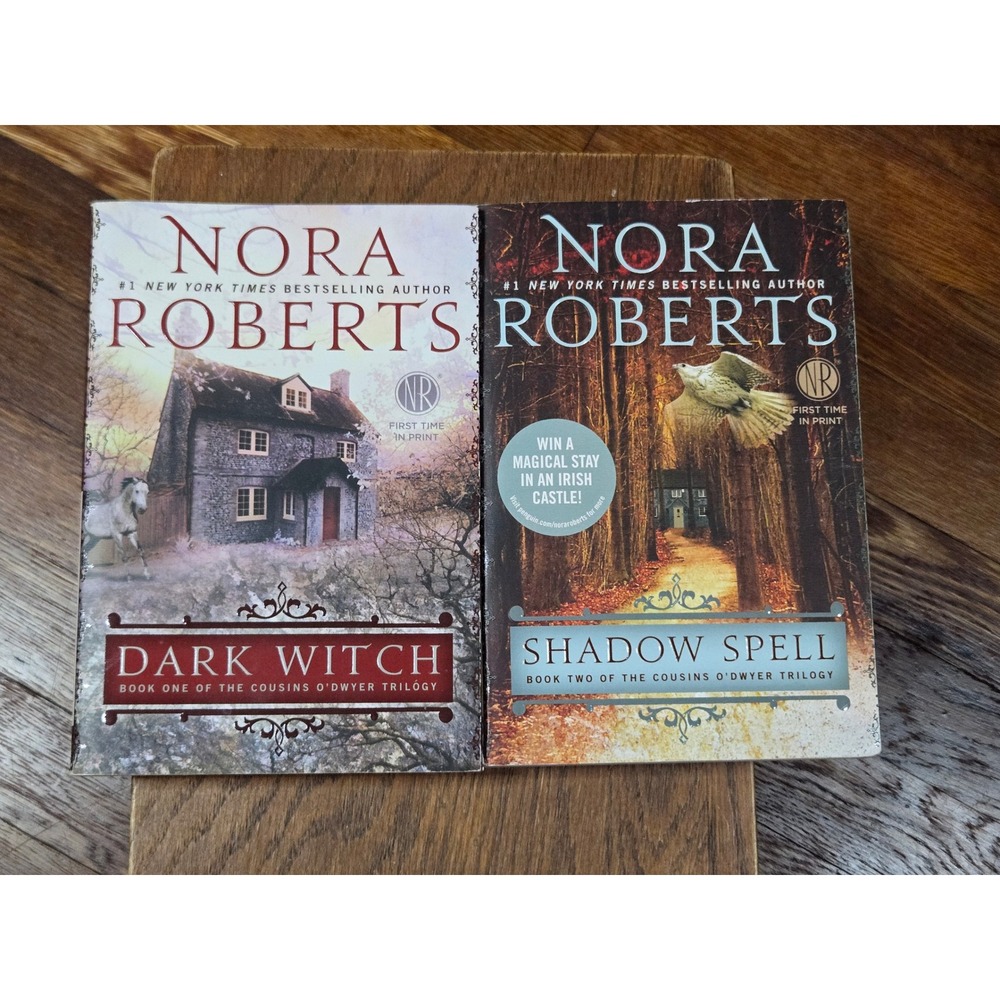 Nora Roberts Cousins O'Dwyer Trilogy Dark Witch & Shadow Spell Paperback Set
